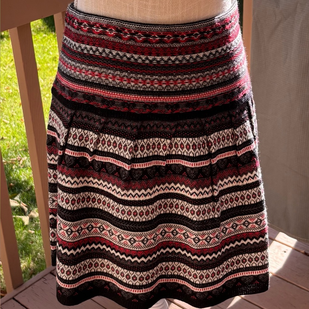 Sweater Above Knee Skirt